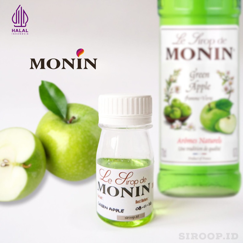 

Monin Syrup Green Apple Repack 30ml,75ml,100ml