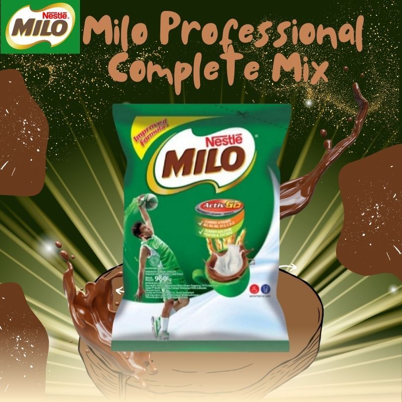 

Milo Professional Complete Mix 960gr Minuman Cokelat Serbuk Nestle Professional Hotel Resto