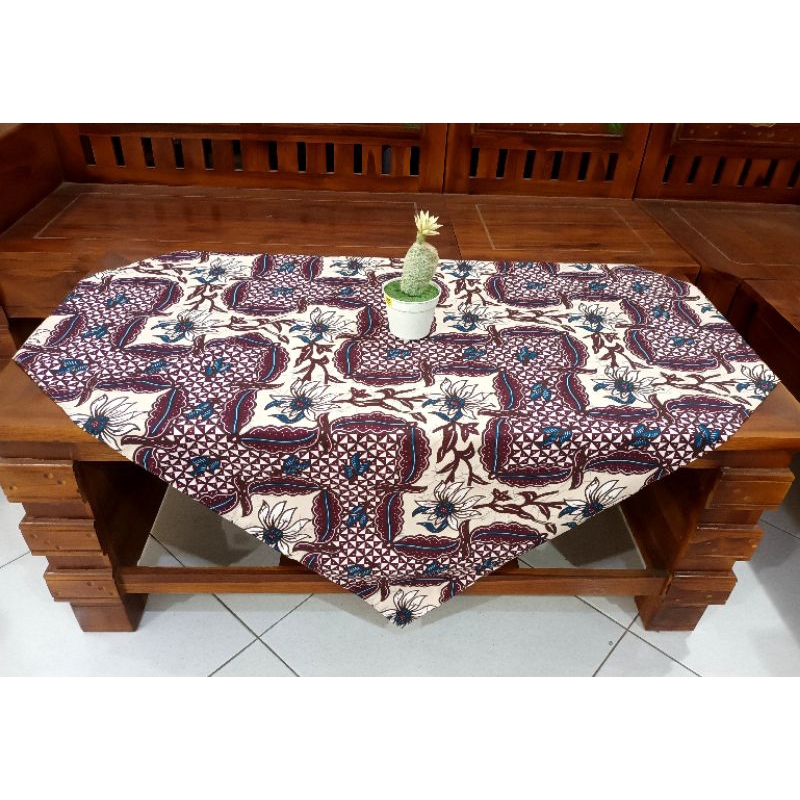 Taplak Meja Batik Taplak Meja Sekolah Guru Kantor uk 110×110
