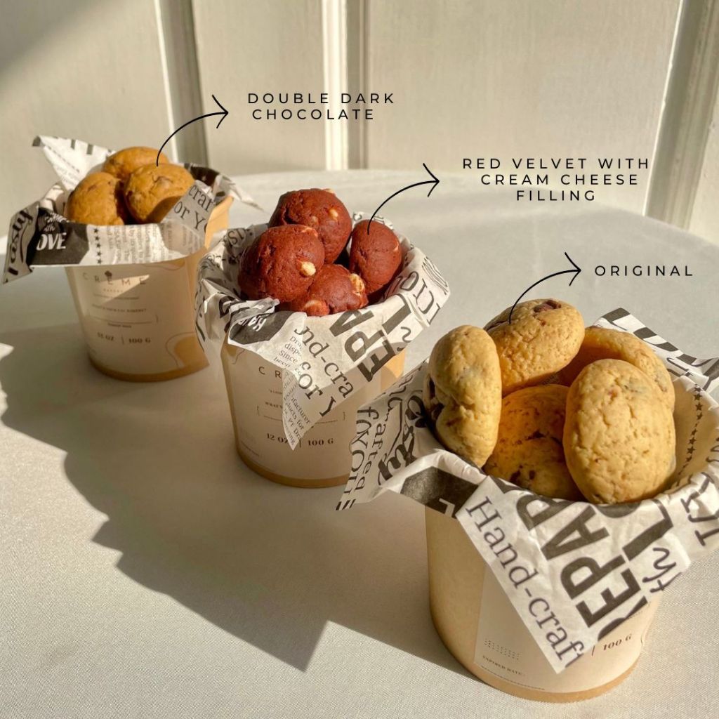 

Mini Soft Baked cookies (10 pcs/100 gram) | CREME BAKERY