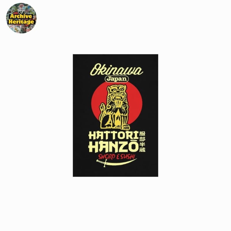 

sticker Hattori Hanzo kill bill okinawa sword sushi brand stiker