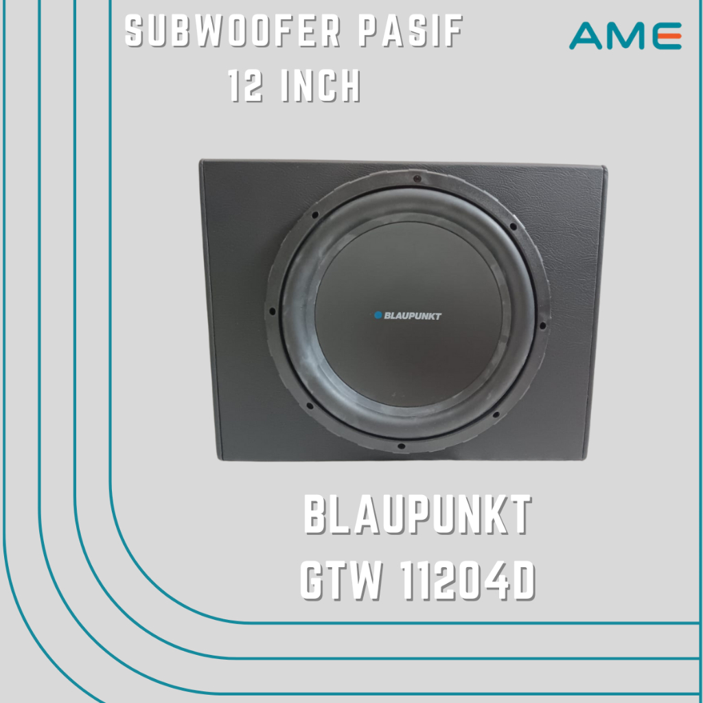 Subwoofer Pasif Mobil Blaupunkt GTW 11204D 12 Inch Double Coil + Box Mdf