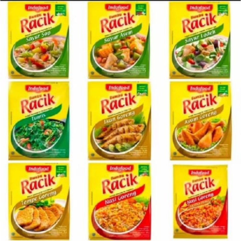 

Indofood Bumbu Racik Instan Aneka Varian (1 Renceng Isi 10 Sachet) 20g