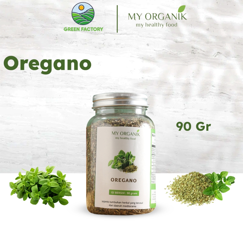 

My Organik Oregano bubuk kering Dried Oregano Daun Garnish Pasta Rempah Kering 90gr