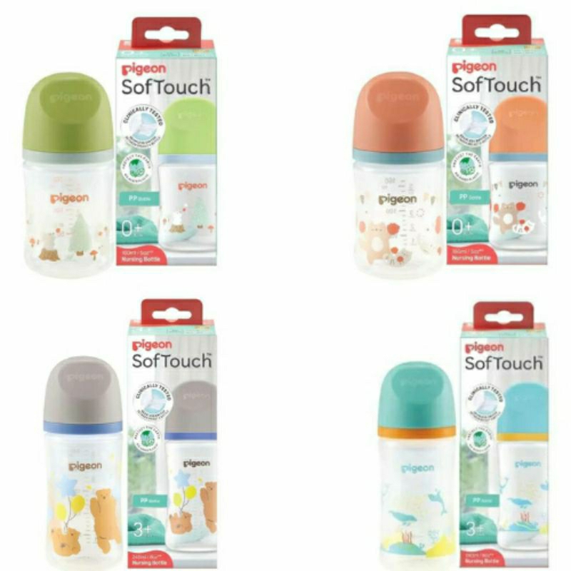 Botol Susu Bayi Soft Touch Wide Neck Pigeon 160ml / Botol Susu Bayi / Botol Pigeon Gen 3