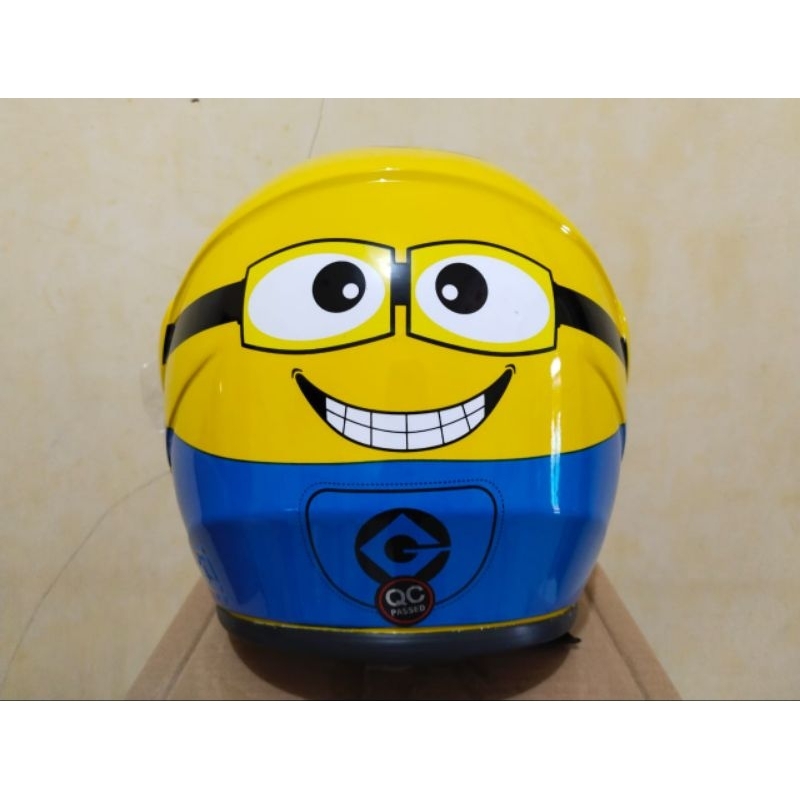 Helm Anak Minions Untuk Usia 3-8 Thn Termurah Helm SNI