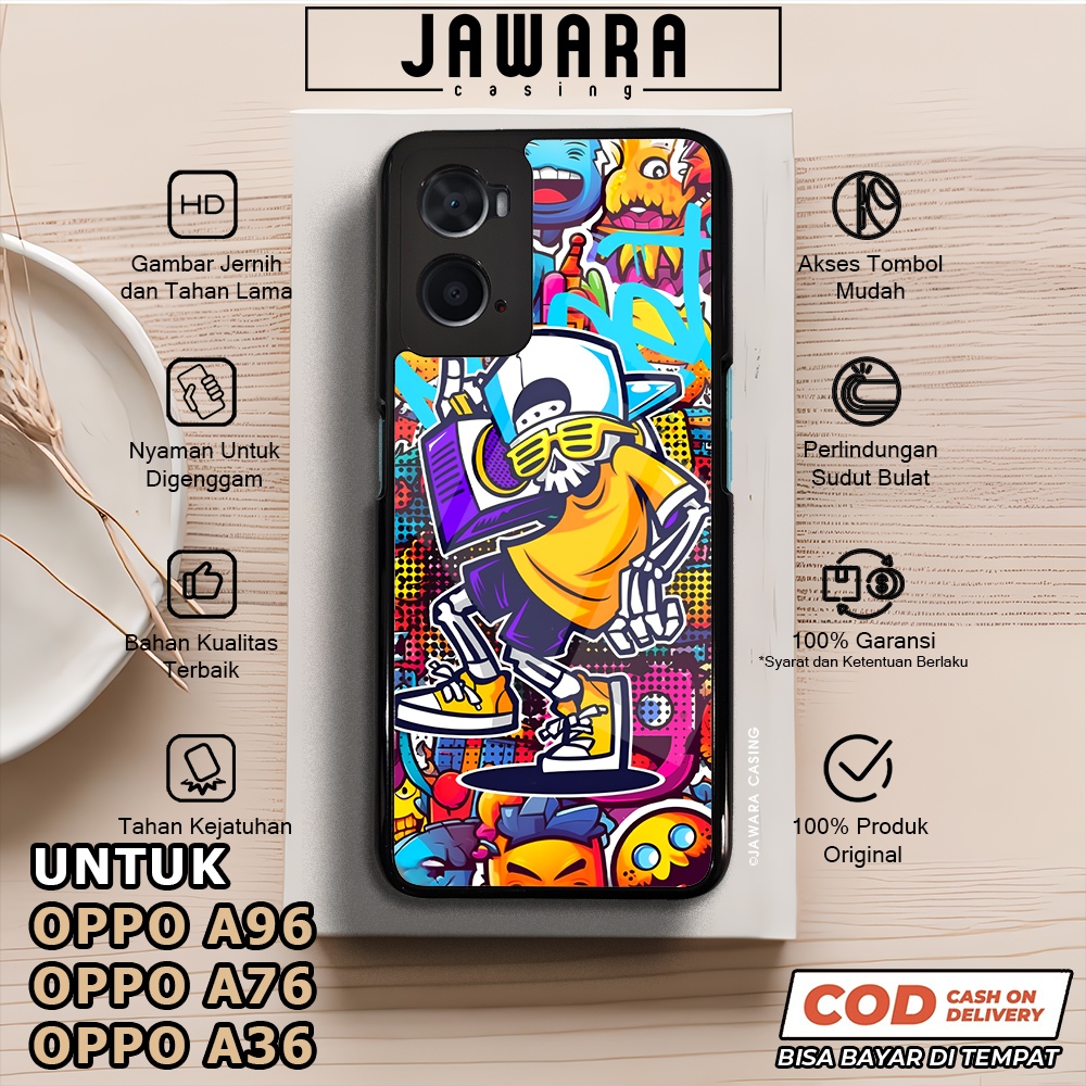 Case Oppo A76 A96 A36 Casing Oppo A76 A96 A36 [CSKL] Premium Case Glossy Case Hp Oppo Jawara Casing 