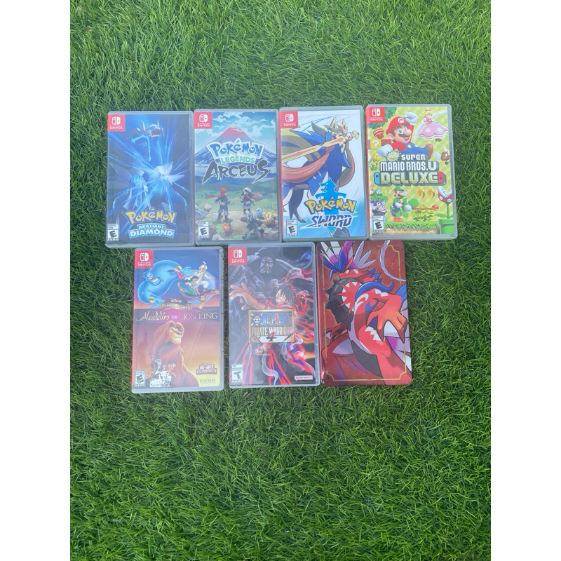game nintendo switch (pre-owned) ( brilliant diamond, legends arceus, pokemon sword, one piece pirat
