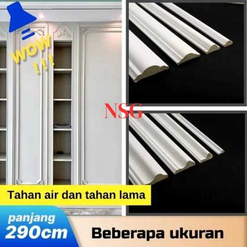 Lis Border Profil Wall Moulding/Moulding PVC  Dekorasi Hiasan Dinding