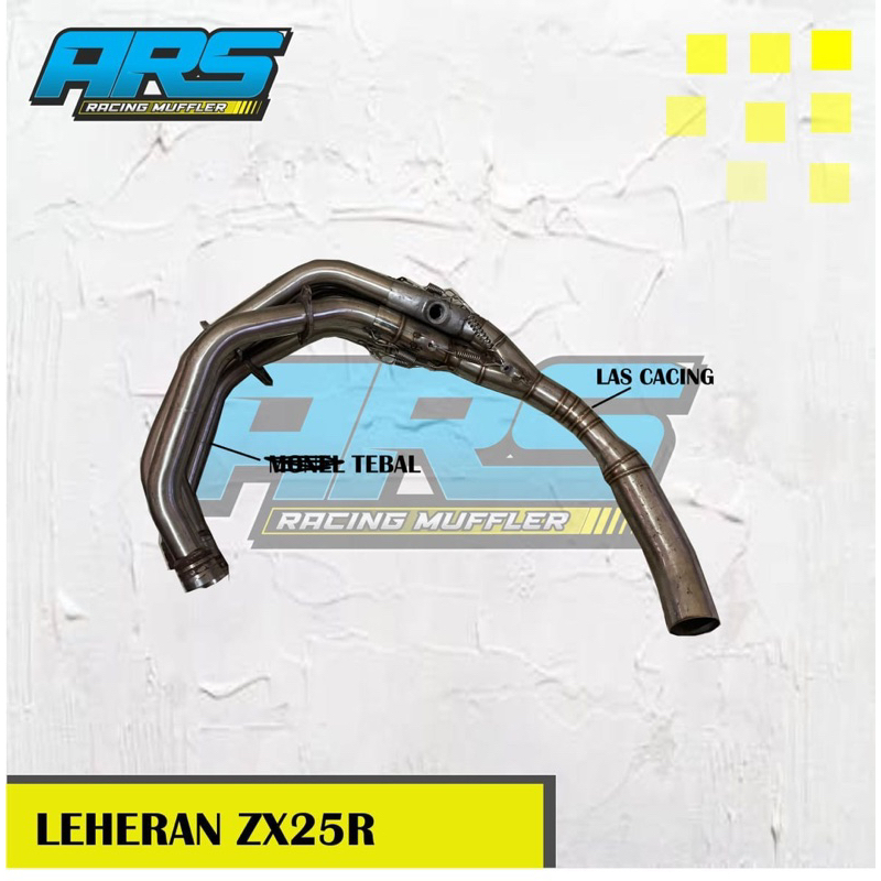 LEHERAN ZX25R FULL STAINLESS ARS RACING MUFFLER