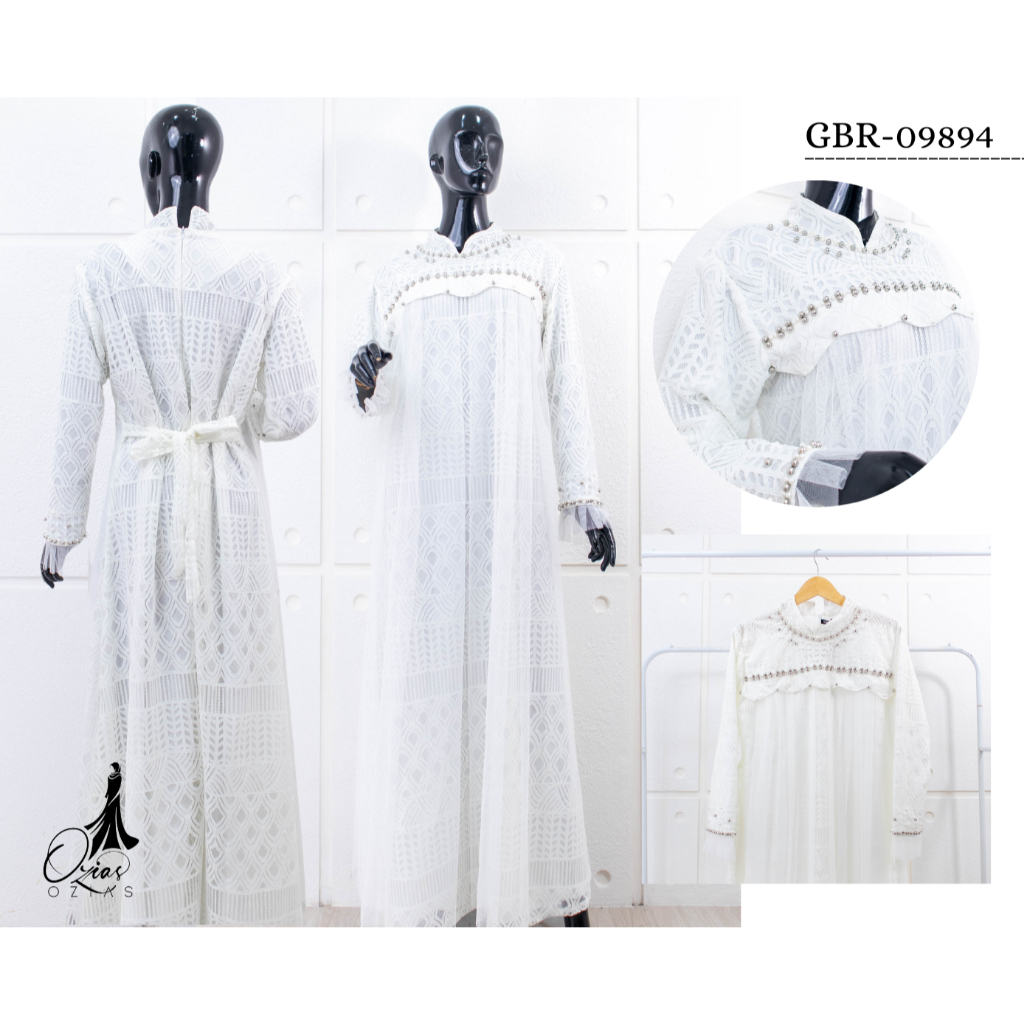 Ozias - Gamis Baliya Rumbai 09894 I Fashion Kondangan Muslim I Dress Pesta I Gamis Jumbo LD 120 LD 1