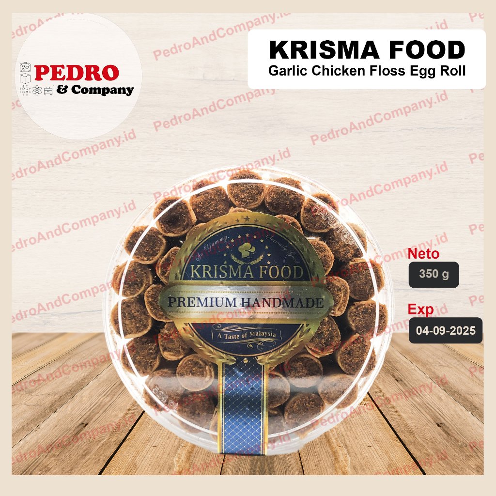 

Krisma food premium RENDANG BEEF FLOSS EGG ROLL 350 gram abon sapi