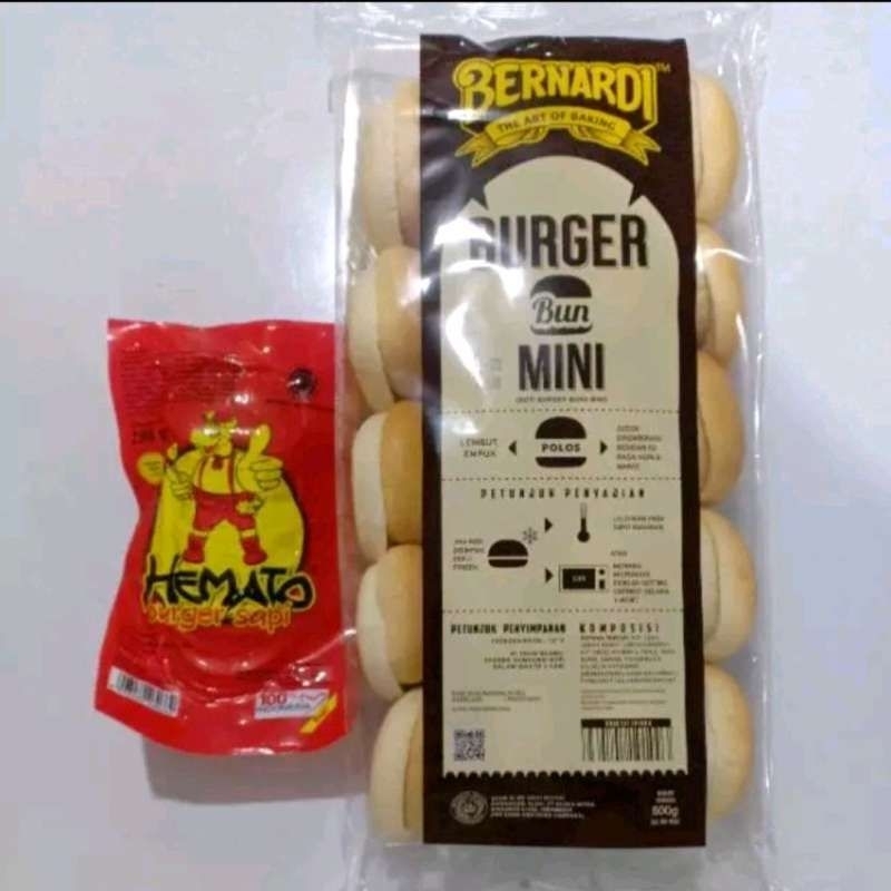 

Paket hemat burger sapi mini 20 porsi