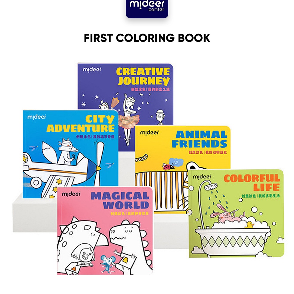 

Mideer First Coloring Book Mainan Edukasi Anak Buku Aktivitas Mewarnai Buku Gambar Anak KODE Q9X5
