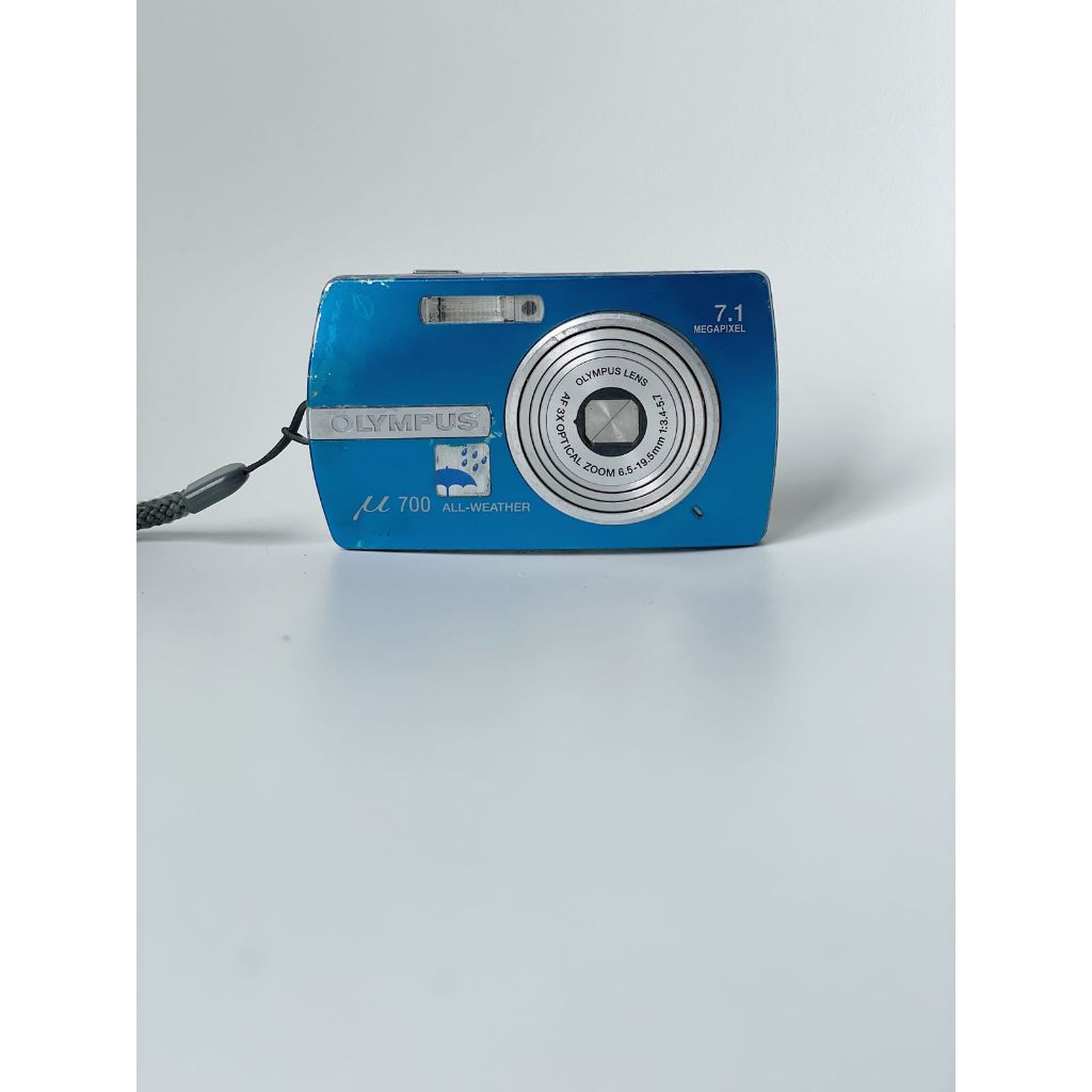 Kamera Compact Pocket Digital Olympus U700 Blue Vintage Retro Digicam