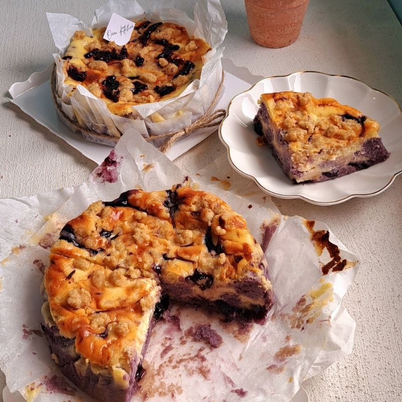 

Cheese Cake Blueberry Crumble