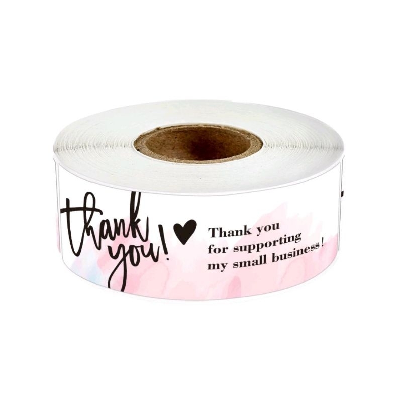 

120 Pcs Stiker Label Thank You / Roll
