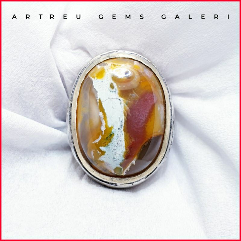 Batu Pancawarna Garut Darson | COD Bisa | Cincin Batu Akik Ring 5-10