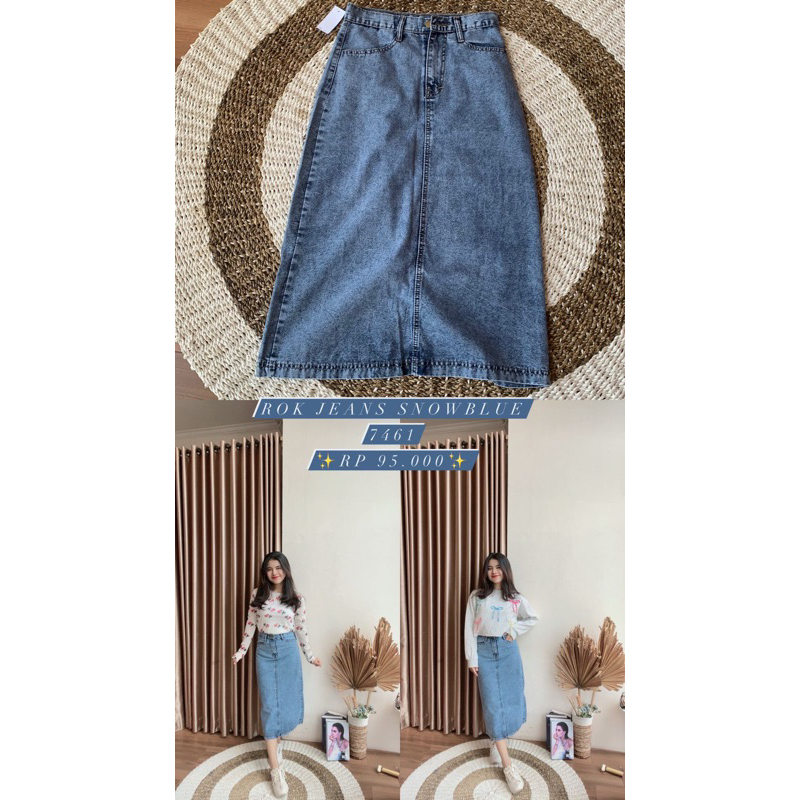 Rok Jeans Snowblue 7461