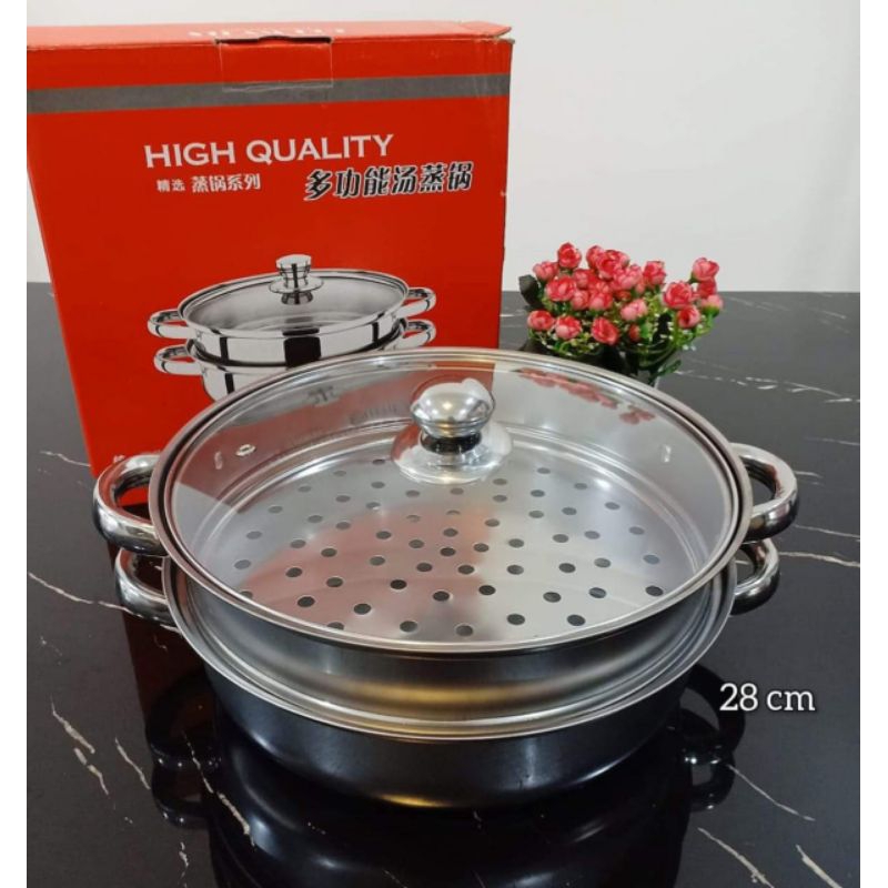 panci kukus 2 tingkat panci siomay