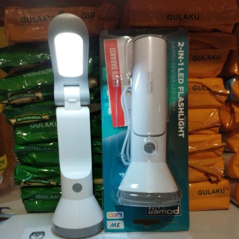 Lampu Senter dan Lampu Meja PowerLite promo ada kartu garansi pabrik