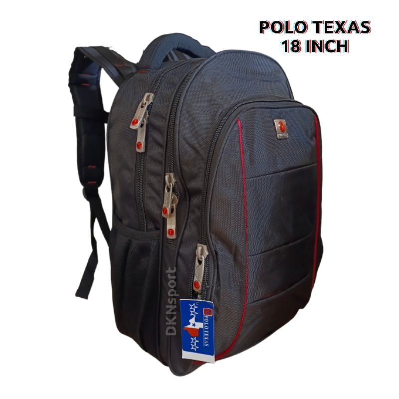 Tas ransel laptop polo texas 1208 backpack 18 inch pria
