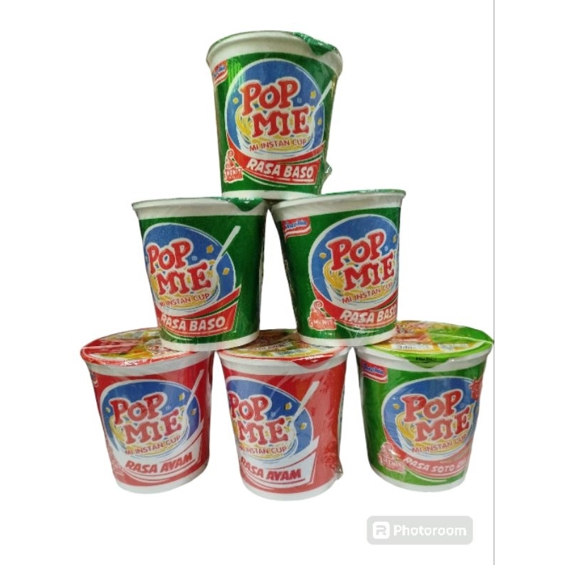 

pop mie cup besar 75 g mie instan siap saji