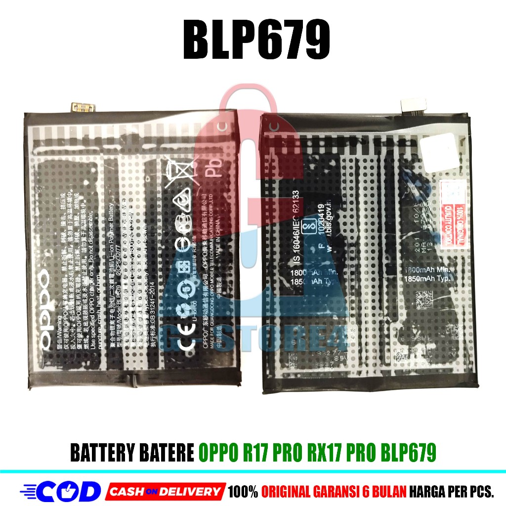 BATTERY OPPO R17 PRO RX17 PRO BLP679