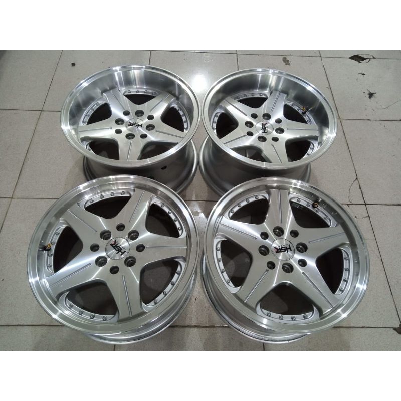 Velg Hsr Celong Anambas Like New Ring 15 Lebar 7/8,5 Inch Lubang Baut 4 x 100 dan 4 x 114,3 Offset 3