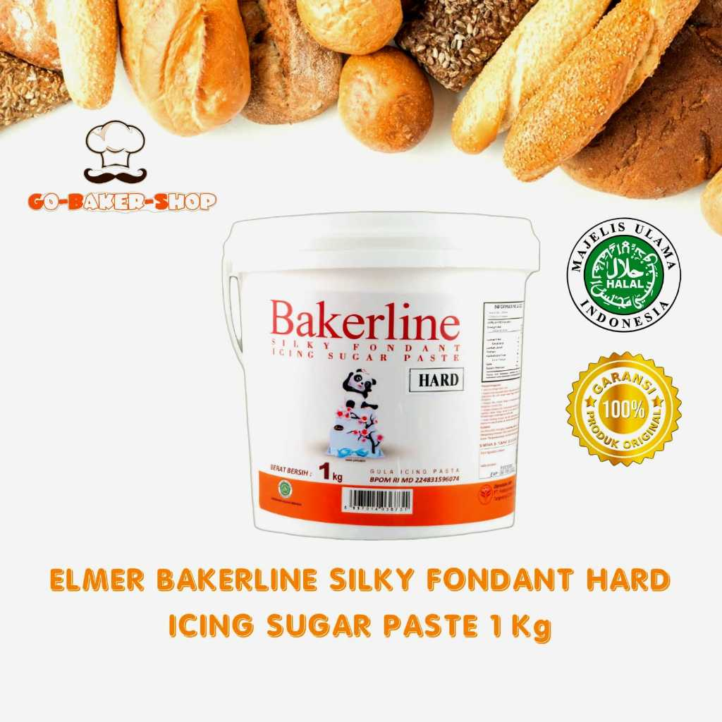 

Elmer Bakerline Silky Hard Fondant Icing Sugar Paste 1Kg