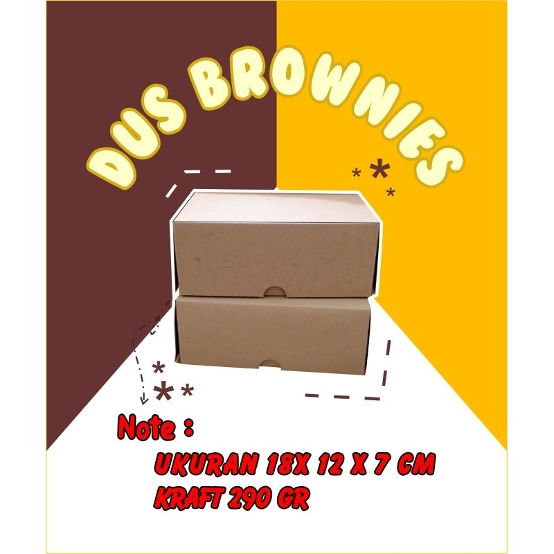 

dus brownis/bahan kraft laminasi