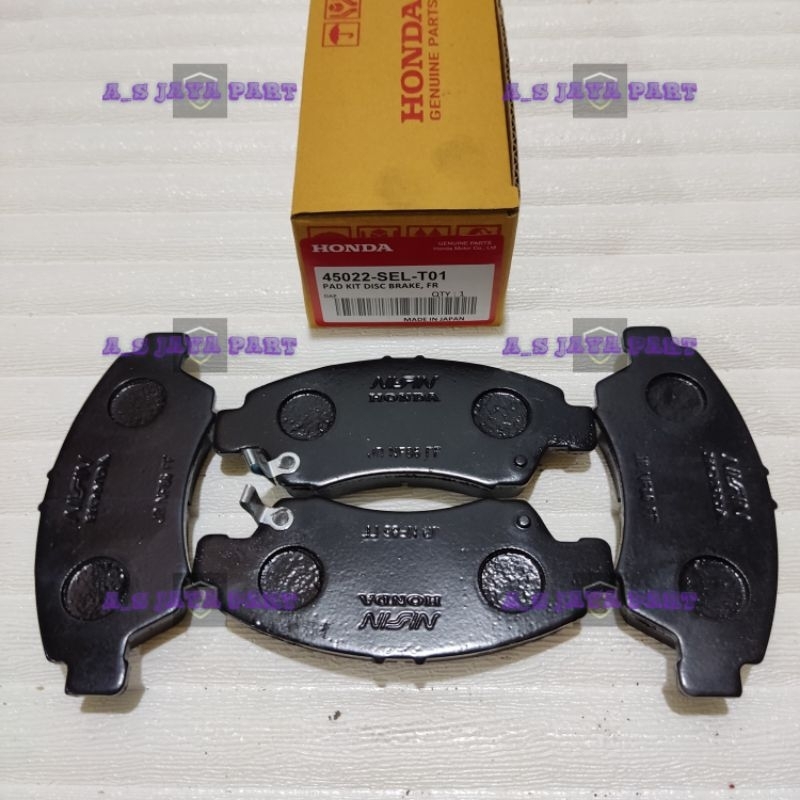 KAMPAS REM DEPAN JAZZ LAMA, HONDA CITY ORIGINAL 1SET 4PC 45022-SEL-T01