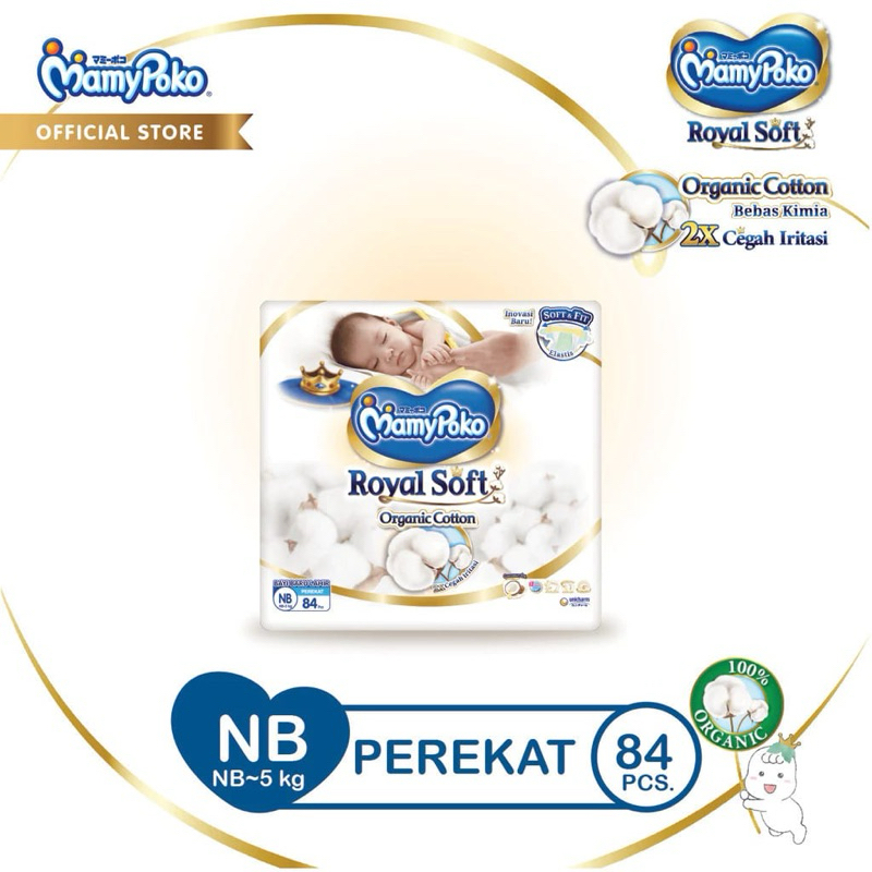 MAMYPOKO PEREKAT ROYAL SOFT NB 84 NewBorn