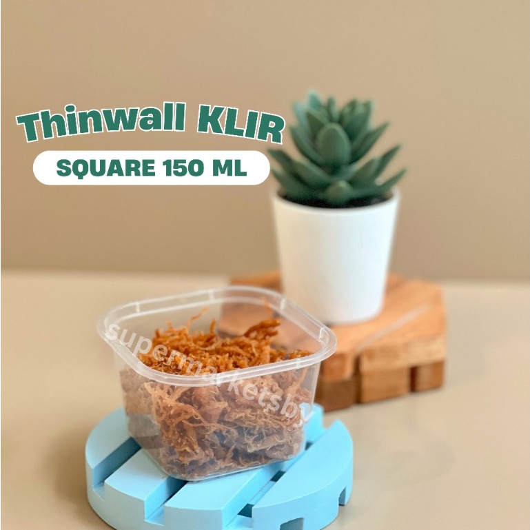 Thinwall Square 150 ml / Thinwall Kotak 150 ml KLIR