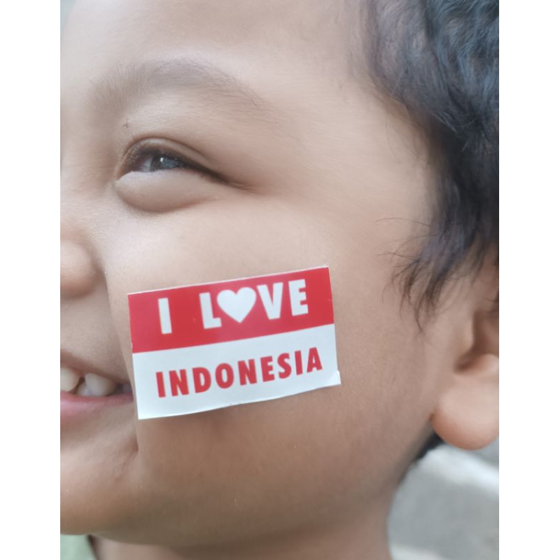 

STIKER PIPI BENDERA INDONESIA (MERAH PUTIH)/STICKER HUT RI 79 Di jual Per Pcs