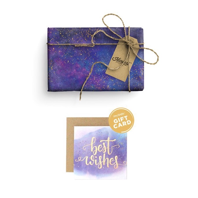 

PRODUK TERBARU Paket Kertas Kado Kartu Harvest Gift Set Galaxy Wishes