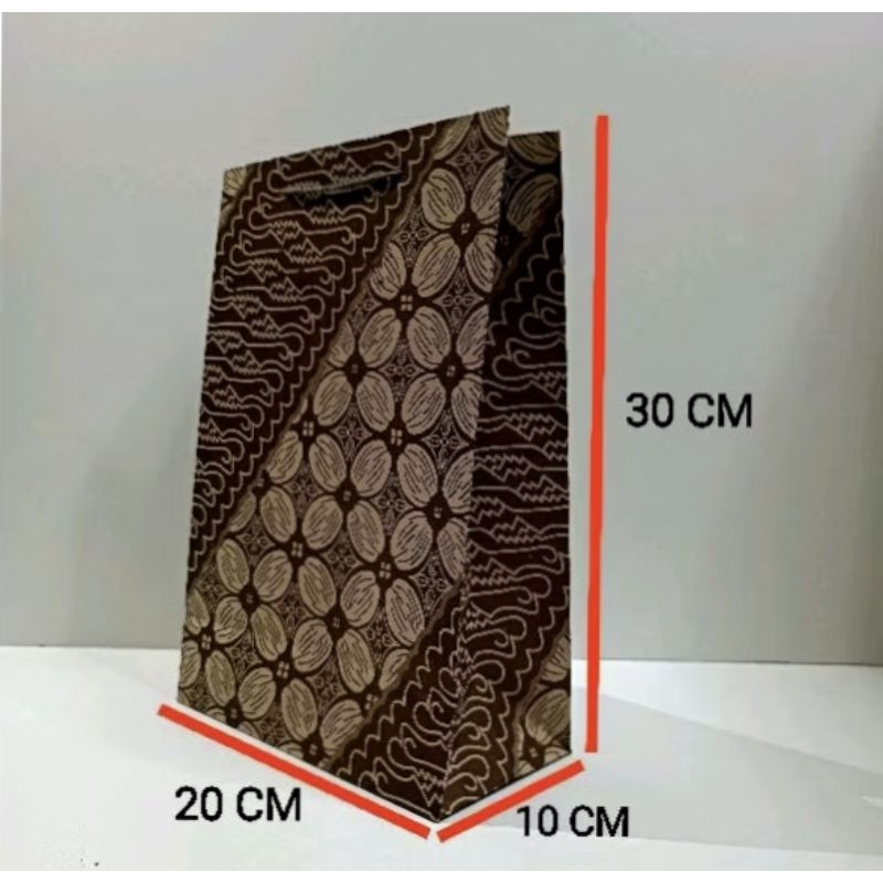 

Paper Bag Motif Batik Kertas Tebal uk 20×10×30cm