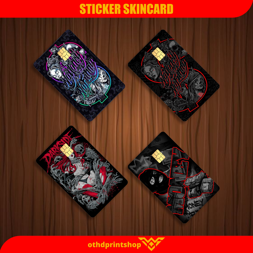 

STIKER ATM SKINCARD DARKSIDE Sticker Garskin Kartu Atm Skin Card ATM SIM KTP E-MONEY FLAZZ ETOL