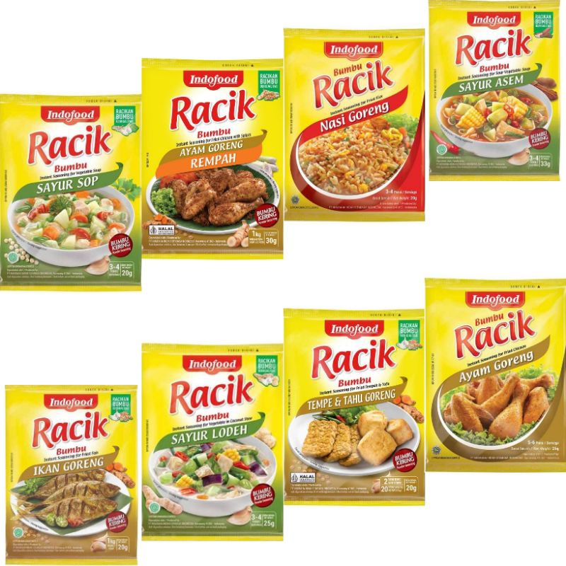 

INDOFOOD BUMBU RACIK RENTENG ALL VARIAN 20G×10