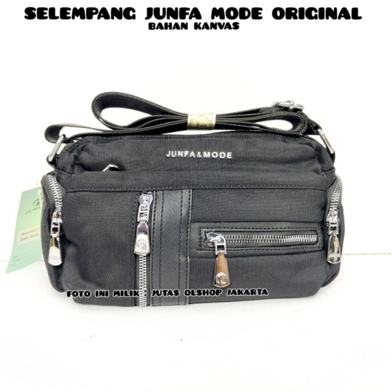 TAS SELEMPANG JUNFA MODE 2426-512 BAHAN KANVAS TEEBARU