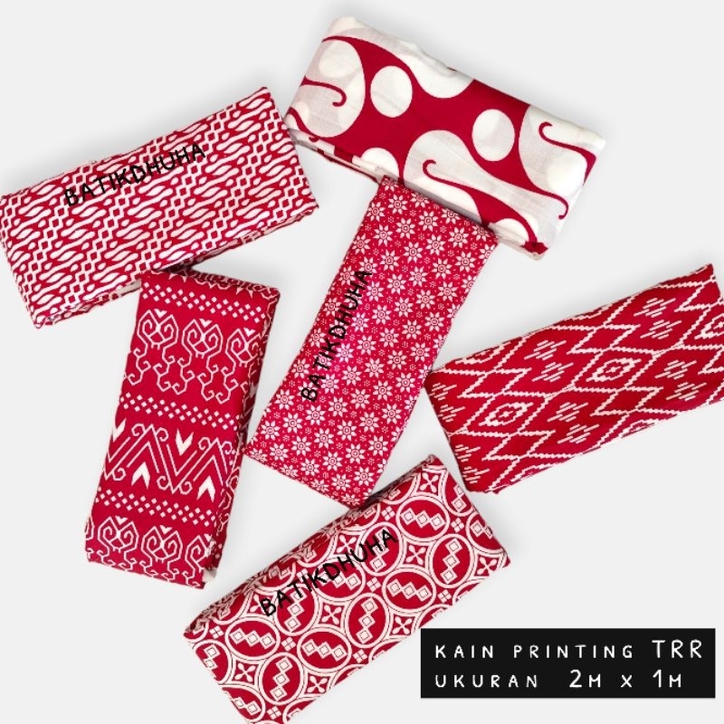 Kain Batik Merah Putih / kain merah putih / batik merah putih