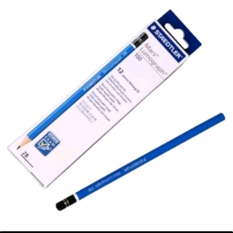 

1 PCS PENSIL LUMOGRAPH PENSIL UJIAN 2B STAEDLER PERALATAN SEKOLAH
