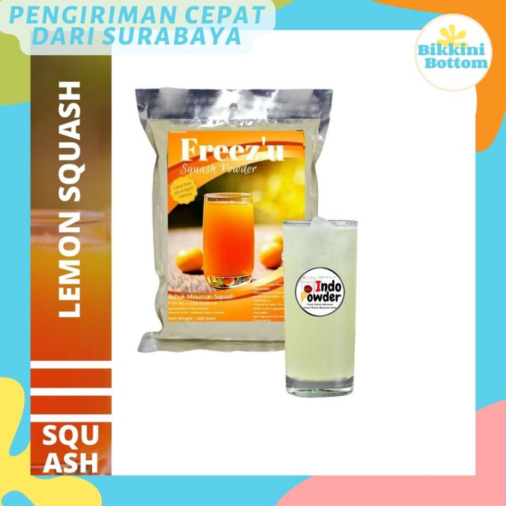 

Bubuk Minuman LEMON 1KG SQUASH / Powder LEMON 1KG / Bubuk LEMON FREEZU SQUASH