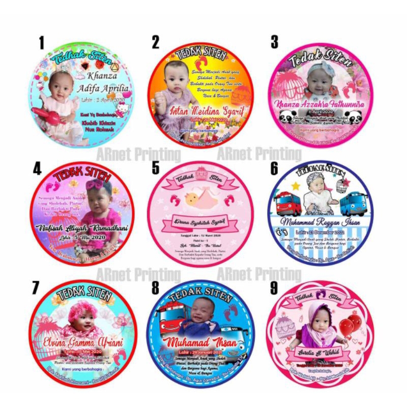 

Stiker tedak siten / stiker dundunan