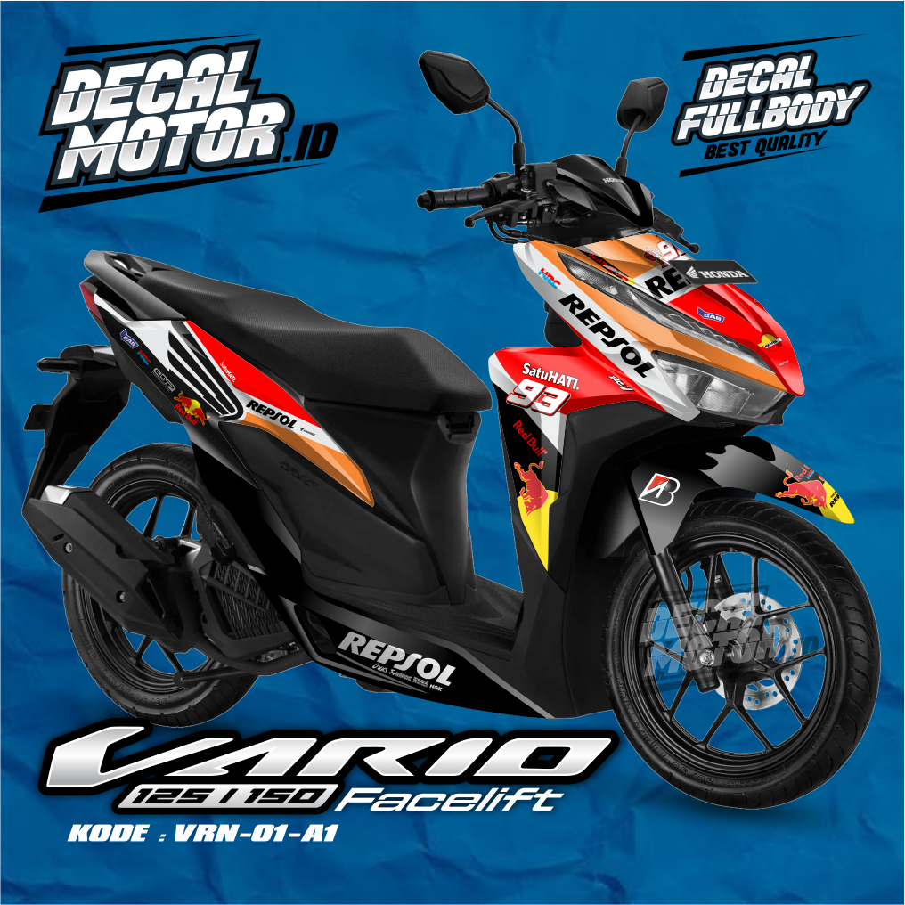 DECAL FULL BODY VARIO NEW 150 - STICKER VARIO NEW 150 - VRN