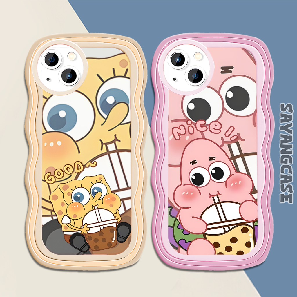 Case Gelombang Spons Bob Patrick Mobile Phone Casing