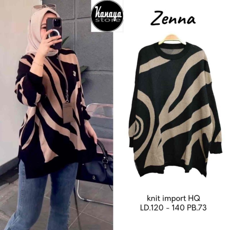 ATASAN RAJUT JUMBO/ZENNA/BLOUSE TOP WANITA RAJUT IMPORT JUMBO LD 140 CM FIT XXXXL
