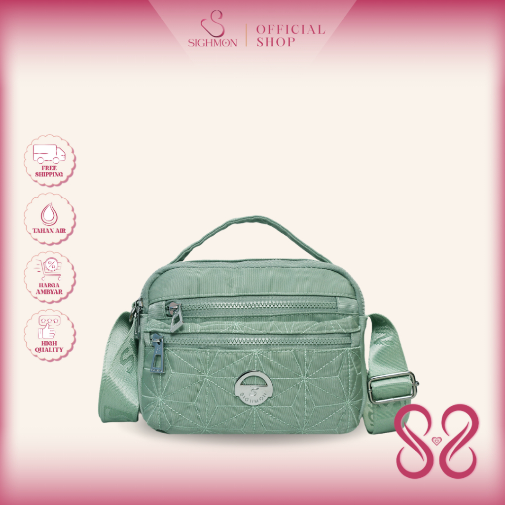 SIGHMON - Samantha Bag - Tas Selempang Wanita Import SlingBag Waterproof Premium