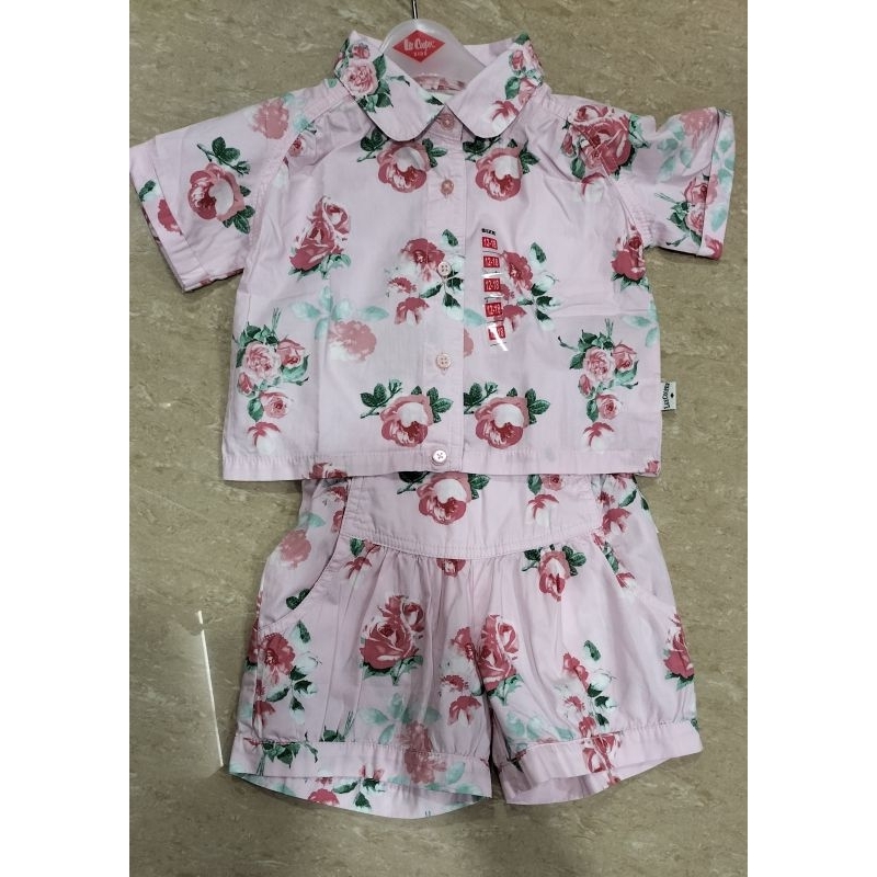 LEE COOPER BABY atasan blouse / celana pendek / stelan terpisah anak cewek / perempuan 6 - 36 bulan