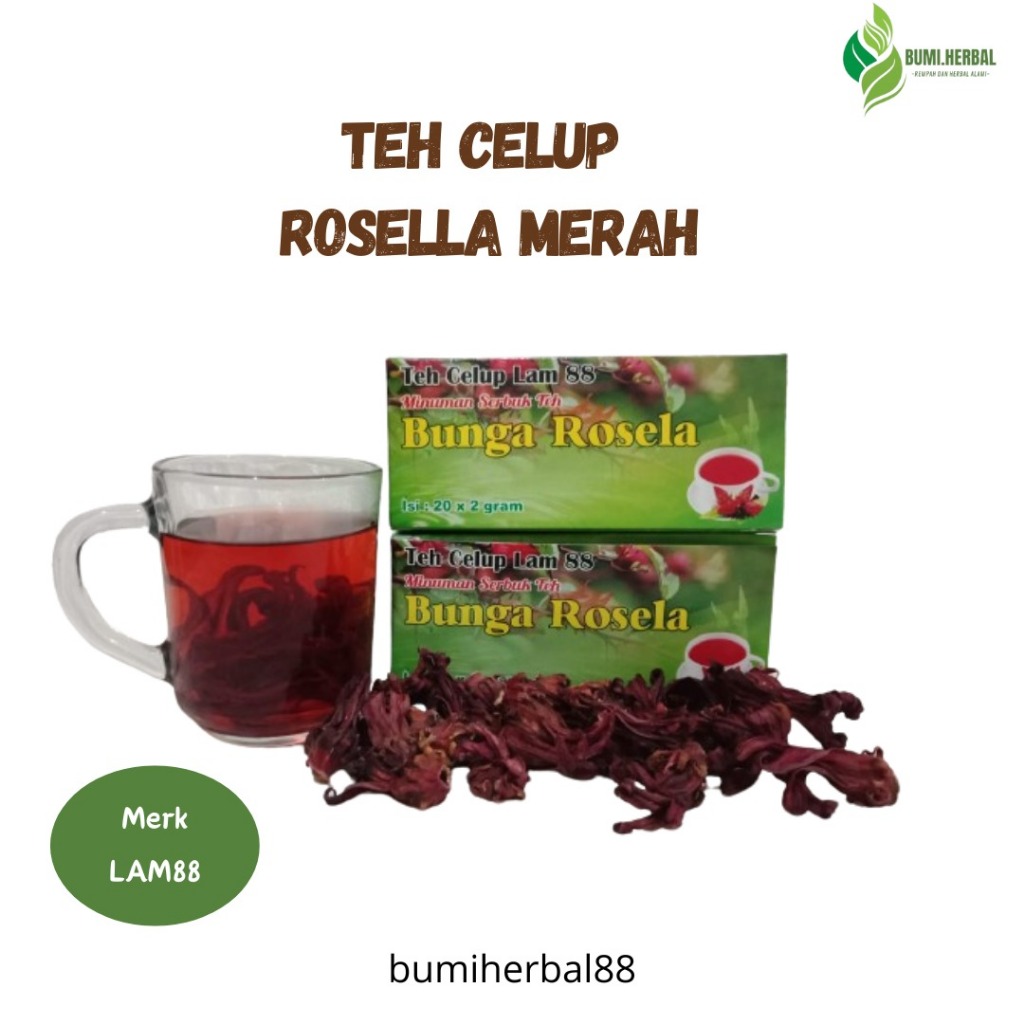 

TEH CELUP BUNGA ROSELLA HERBAL ANTI AGING, DETOX, KAYA VIT C